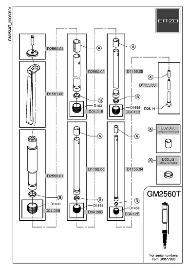 【美品】Gitzo GM2560T